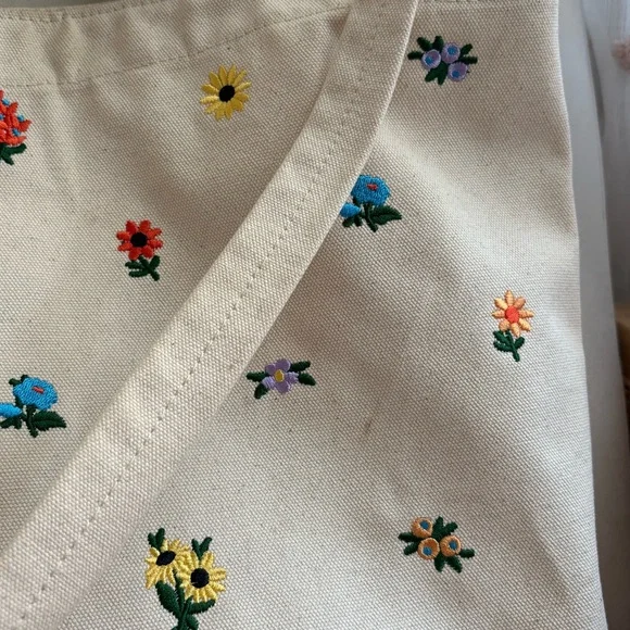 Baggu Ditsy Floral Zip Horizontal Duck Bag - Picture 5 of 9